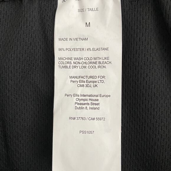 Perry Ellis Men's Medium Techworks Pant Slim Fit Stretch Drawstring Black NEW - Picture 11 of 11